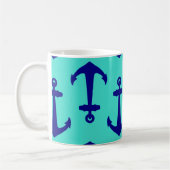 Navy Blue Anchor op het kustdek van Turquoise Koffiemok (Links)