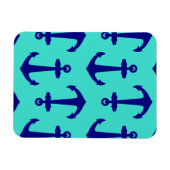 Navy Blue Anchor op het kustdek van Turquoise Magneet (Horizontaal)