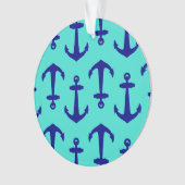 Navy Blue Anchor op het kustdek van Turquoise Ornament (voorkant)