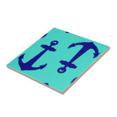 Navy Blue Anchor op het kustdek van Turquoise Tegeltje (Zijkant)