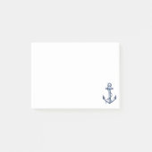 Navy Blue Anchor Post-it® Notes (Voorkant)