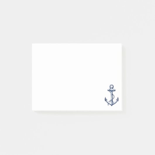 Navy Blue Anchor Post-it® Notes (Voorkant)