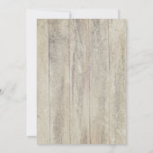 Navy Blue Anchor Rustic Nautical Engagement Party Kaart (Achterkant)