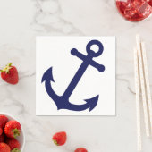Navy Blue Anchor Servetten (Insitu)