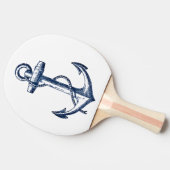 Navy Blue Anchor Tafeltennisbatje (Zijkant)