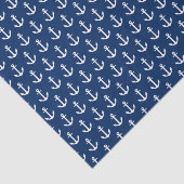 Navy Blue Anchors Away | Weefselpapier Tissuepapier (Detail)