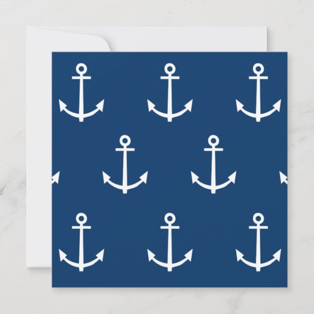 Navy Blue Anchors Pattern 1 (Voorkant)