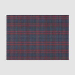 Navy Blue and Burgundy Plaid Tissue Paper Tissuepapier