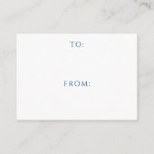 Navy Blue and Gold Baby Shower - Display Shower Informatiekaartje (Achterkant)