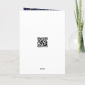 Navy Blue and Gold Graduation Inspiration Kaart (Achterkant)