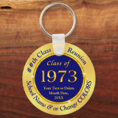 Navy Blue and Gold, Klasse 1973, Party Favors Sleutelhanger (Voorkant)