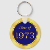 Navy Blue and Gold, Klasse 1973, Party Favors Sleutelhanger (Achterkant)