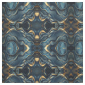 Navy Blue and Gold Modern Boho Seamless Pattern Stof (Swatch)