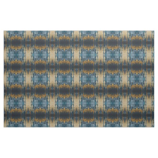 Navy Blue and Gold Modern Boho Seamless Pattern Stof (Yard (91,4 cm))