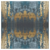 Navy Blue and Gold Modern Boho Seamless Pattern Stof (Swatch)