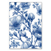 Navy Blue And Silver Wedding  Kaart (Achterkant)