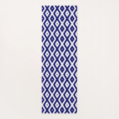 Navy blue and white diamond pattern yogamat (Achterkant)