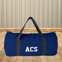 Navy Blue and White School Colors with Letters Plunjezak
