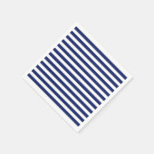 Navy Blue and White Stripe Pattern Servet (Hoek)