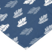Navy Blue Antiek Leaves Pattern Tafelkleed (Gekanteld)