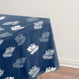 Navy Blue Antiek Leaves Pattern Tafelkleed