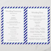 Navy blue, aqua nautical bruiloft (Achterkant)