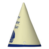 Navy Blue Armadillo gepersonaliseerd verjaardagsfe Feesthoedjes (Rechts)