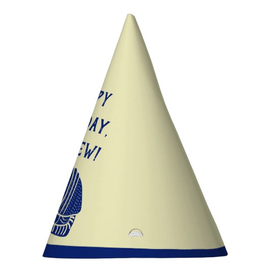 Navy Blue Armadillo gepersonaliseerd verjaardagsfe Feesthoedjes (Rechts)