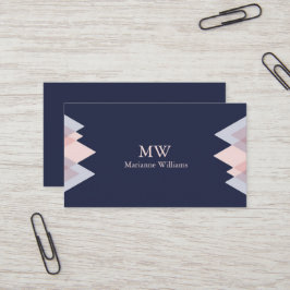 Navy Blue Arrow Women's Professional Business Visitekaartje