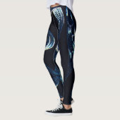 Navy Blue Artistic  Leggings (Links)