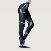 Navy Blue Artistic  Leggings (Rechts)