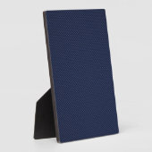 Navy Blue Automotive Carbon Fiber Weave Print Fotoplaat (Zijkant)