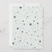 Navy Blue Baby Hoge Topjes Baby shower Kaart (Achterkant)