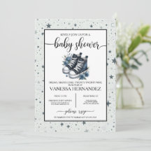 Navy Blue Baby Hoge Topjes Baby shower