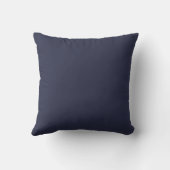 Navy Blue Baby Nursery Birth Stats Pillow Kussen (Achterkant)
