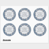 Navy Blue Baby shower Dessert Tafel Label Label (Vel)