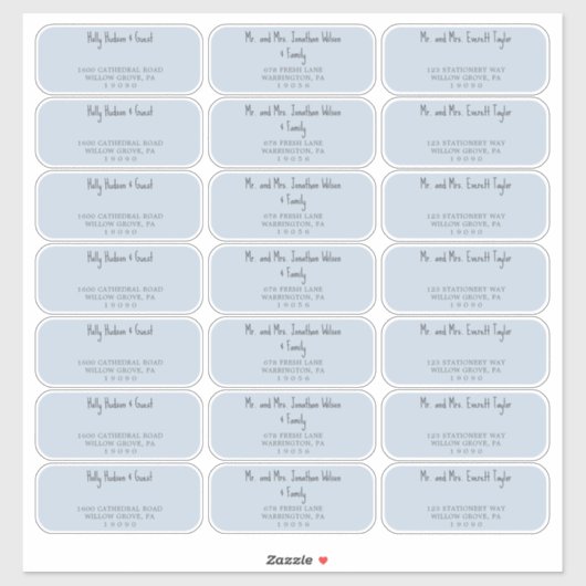 Navy-blue Baby shower Guest Adresetiketten Sticker (Vel)