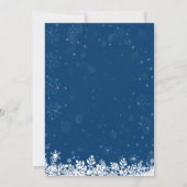 Navy Blue Baby zijn koude buitenste Baby shower Kaart (Achterkant)