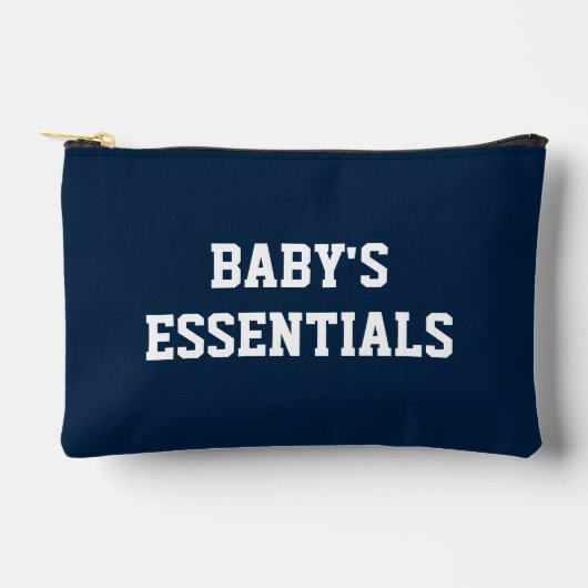 Navy Blue Baby's Essentials Accessoire Tas (Voorkant)