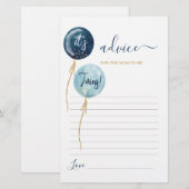 Navy Blue ballons tweelingadvies voor moeder om ka (Voorkant / Achterkant)