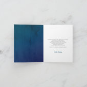 Navy Blue Balloon Baby shower dank u Bedankkaart (Binnen)