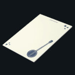 Navy Blue Banjo, gepersonaliseerd schrijfpapier Notitieblok<br><div class="desc">Dit schrijfpapier of kantoorblocnote is voorzien van een afbeelding van een banjo in marineblauw met bijbehorende blauw steraccenten tegen een roomkleurige achtergrond. U kunt dit stootkussen met een naam of een ander bericht bij de bovenkant personaliseren.</div>