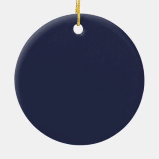 Navy Blue Baptism Ornament (Achterkant)