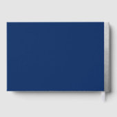 Navy Blue Bar Mitzvah Silver Star van David Custom Gastenboek (Achterkant)