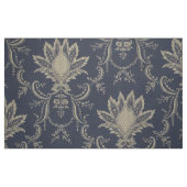 Navy blue Baroque Franse anananasstof Stof (Fat Quarter)