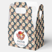 Navy Blue Baseball Kids Verjaardagsfeest Waterverf Bedankdoosjes (Geopend)