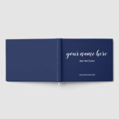 Navy Blue Bat Mitswa Guestbook Gastenboek (Volledig)