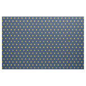 Navy Blue bedrukte stof met Nautical Gold Stars (Yard (91,4 cm))