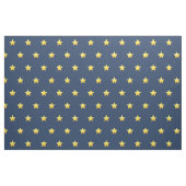 Navy Blue bedrukte stof met Nautical Gold Stars (Fat Quarter)
