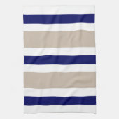 Navy Blue Beige & White Kitchen Towel Gift Theedoek (Verticaal)